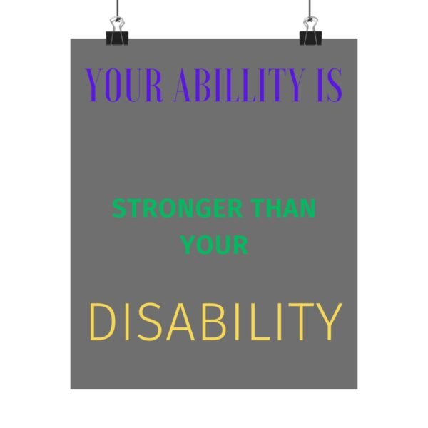 Inspiring Disability Pride Poster | Motivational Wall Art, Empowerment Print, Inspirational Gift, Home Decor, Affirmation Art - Image 9