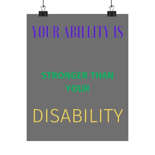 Inspiring Disability Pride Poster | Motivational Wall Art, Empowerment Print, Inspirational Gift, Home Decor, Affirmation Art