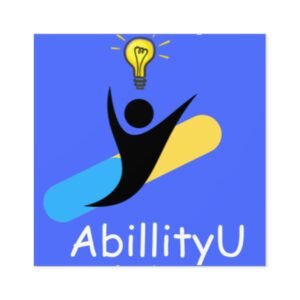 Empowering Square Stickers | AbillityU Design for Motivation, Indoor/Outdoor Decor, Student Gifts, Office Humor