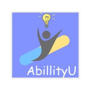 Inspiring AbilityU Kiss-Cut Stickers, Motivational Decals, Laptop Stickers, Creative Art Stickers, Gifts for Students & Creatives