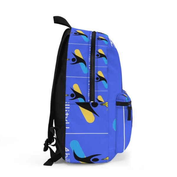 Empowering Ability Backpack for Students, School, Everyday Use, Gifts for Graduates, Motivational Design, Blue Backpack - Image 2