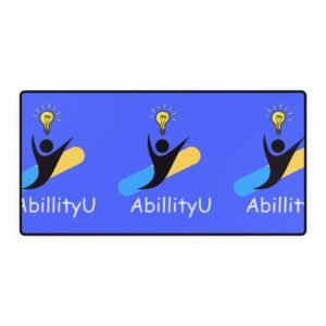 Motivational Desk Mat, Inspirational Office Decor, AbilityU Desk Pad, Creative Workspace Accessory, Gift for Students & Professionals