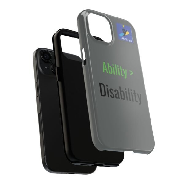 Empowering Phone Case: "Ability > Disability" Tough Phone Case, Motivational Phone Cover, Inspirational Gift, Positive Affirmation [...] - Image 4