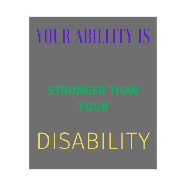 Inspiring Disability Pride Poster | Motivational Wall Art, Empowerment Print, Inspirational Gift, Home Decor, Affirmation Art - Image 62