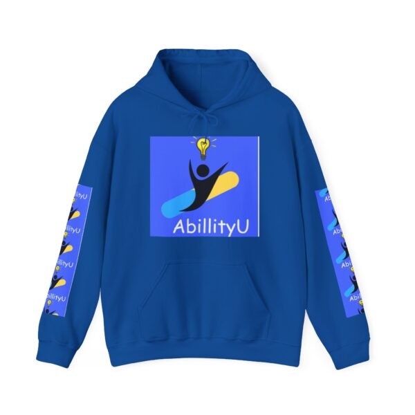 Unisex Hooded Sweatshirt with AbillityU Design, Motivational Hoodie for Casual Wear, Gift for Students, School Spirit Wear, Cozy Sweatshirt - Image 25