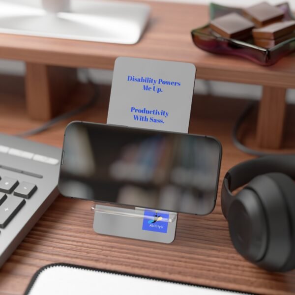 Smartphone Stand with Quirky Sayings, Desk Accessory, Gift for Disabled, Humor for Work - Image 4