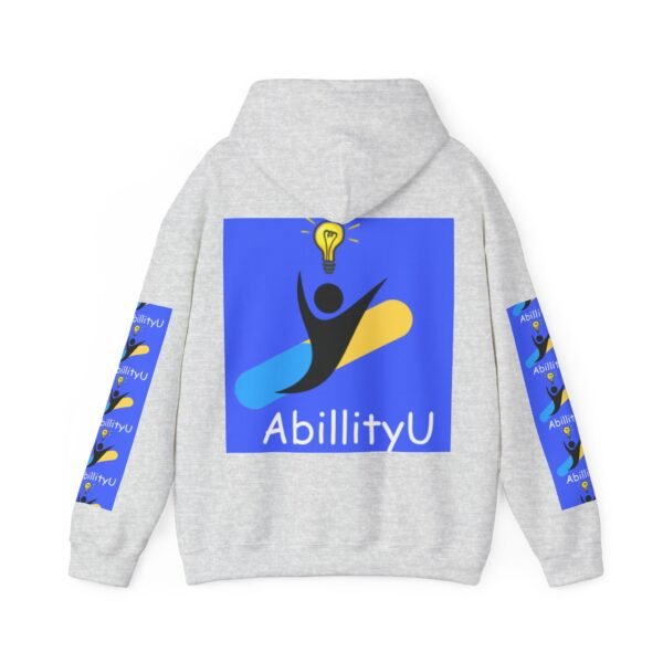 Unisex Hooded Sweatshirt with AbillityU Design, Motivational Hoodie for Casual Wear, Gift for Students, School Spirit Wear, Cozy Sweatshirt - Image 6