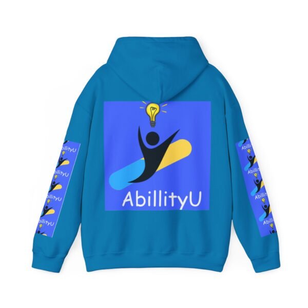 Unisex Hooded Sweatshirt with AbillityU Design, Motivational Hoodie for Casual Wear, Gift for Students, School Spirit Wear, Cozy Sweatshirt - Image 18