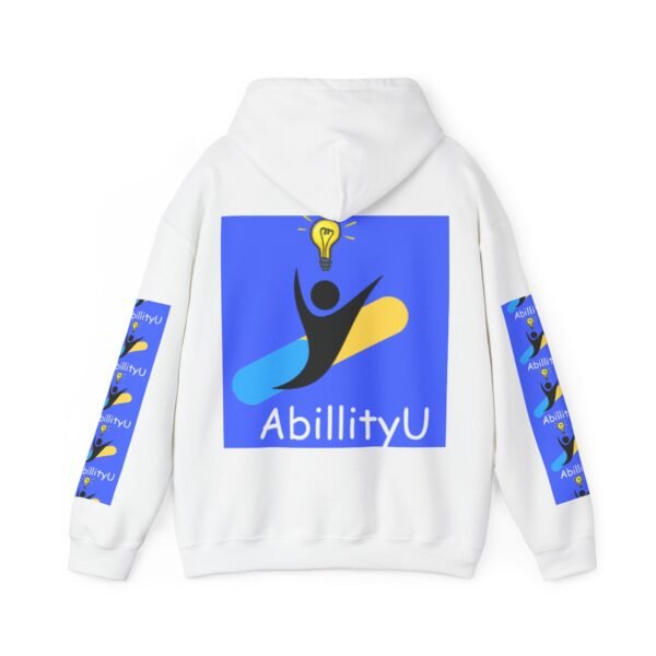 Unisex Hooded Sweatshirt with AbillityU Design, Motivational Hoodie for Casual Wear, Gift for Students, School Spirit Wear, Cozy Sweatshirt - Image 2