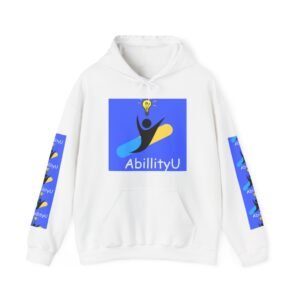 Unisex Hooded Sweatshirt with AbillityU Design, Motivational Hoodie for Casual Wear, Gift for Students, School Spirit Wear, Cozy Sweatshirt