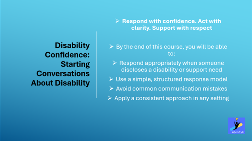 Disability Confidence: Starting Conversations About Disability