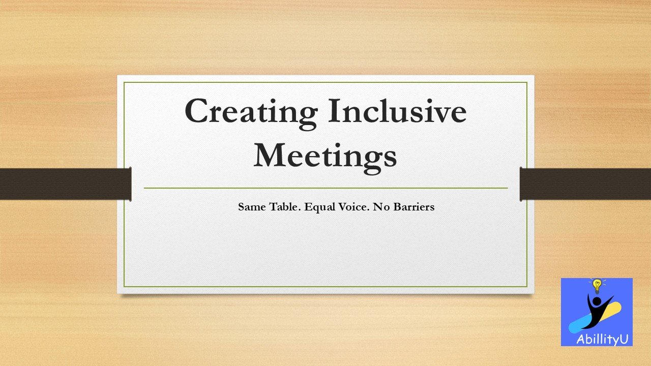 How to Create Inclusive Meetings